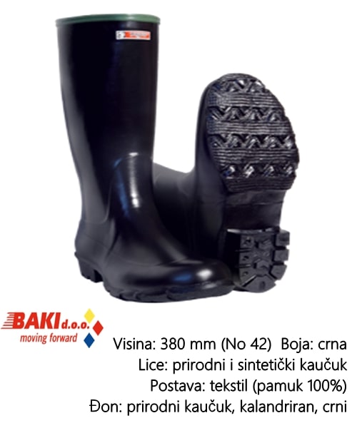 CIZMA VISOKA CRNA 41 70200 